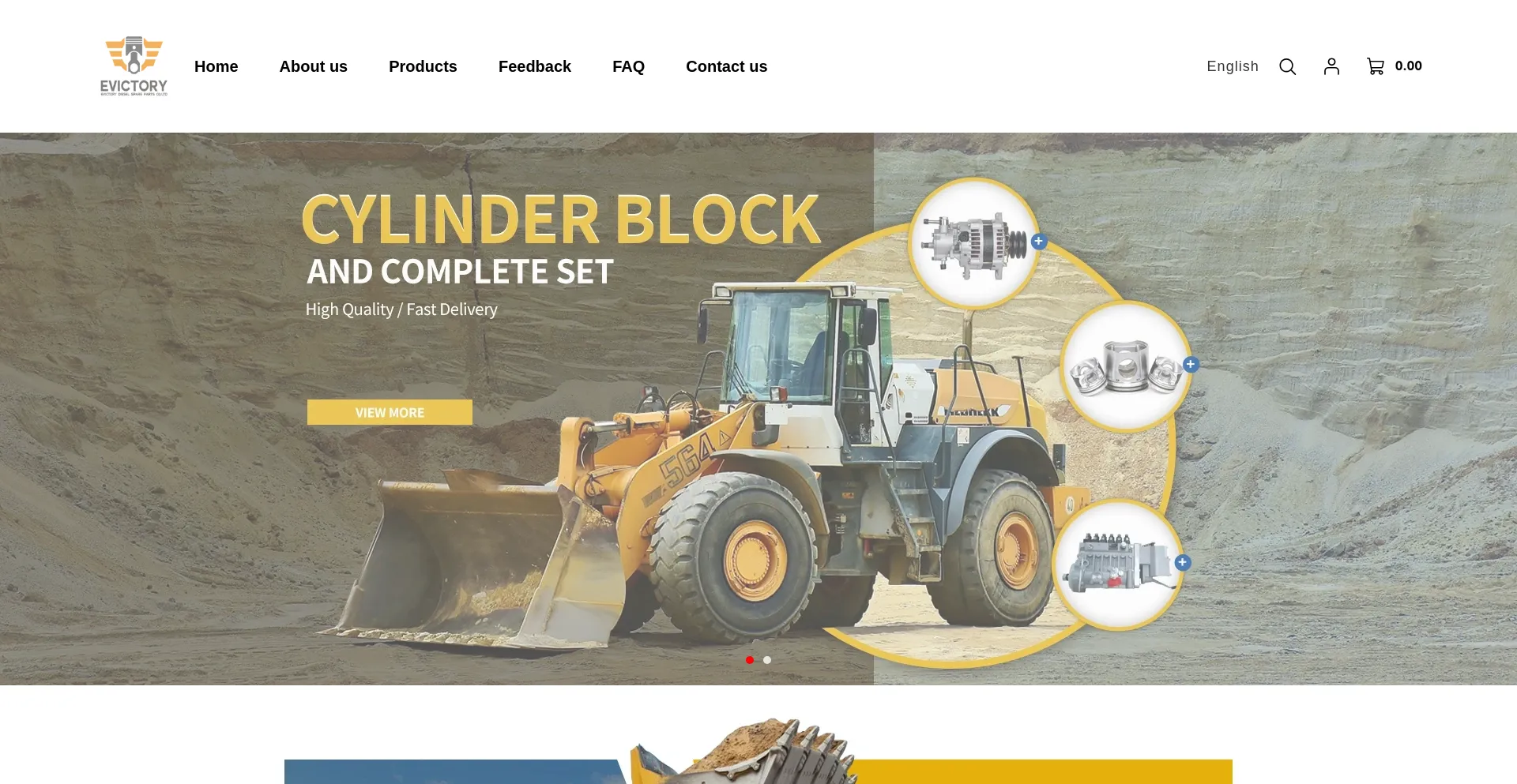 Website screenshot of Evdiesels.com
