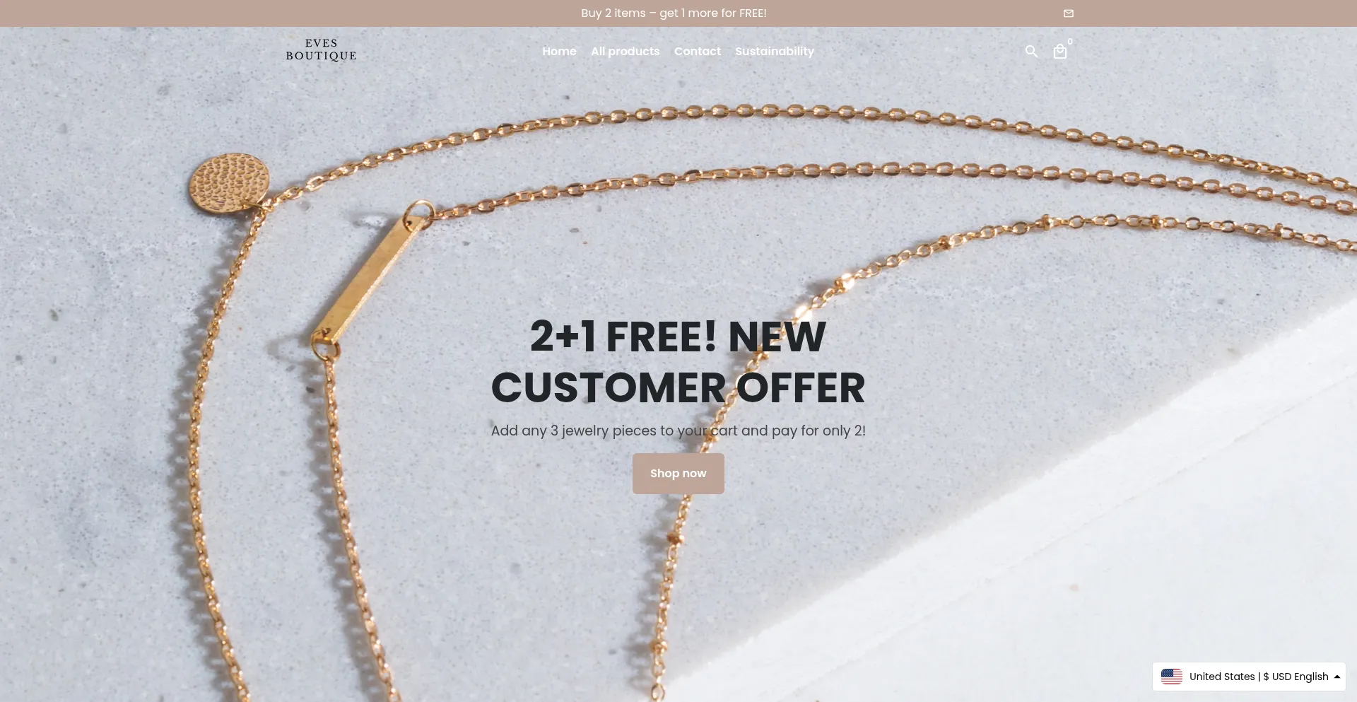 Eves-boutique.com Screenshot