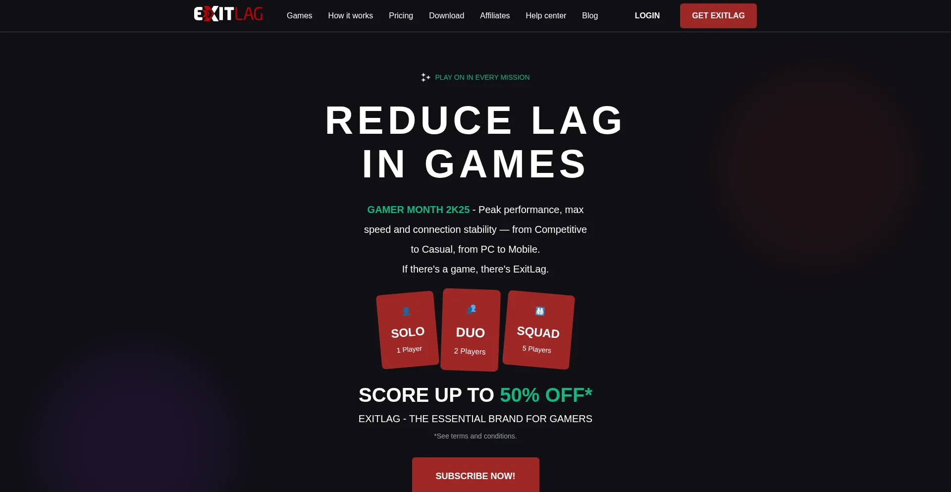 Exitlagpro.com Screenshot