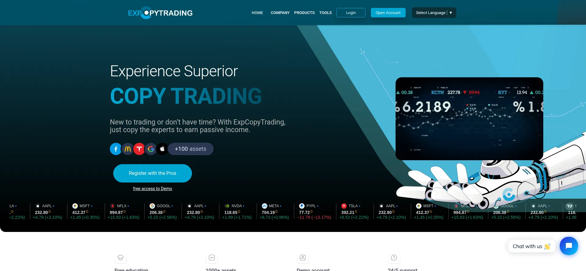 Expcopytrading.com Screenshot