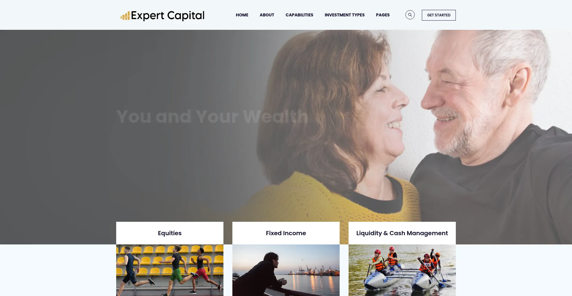 Website screenshot of Expert-capital.online