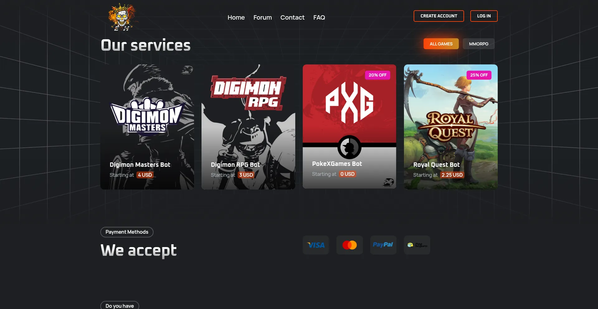 Website screenshot of Experthax.com