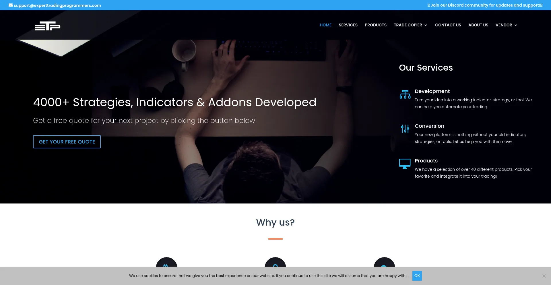 Experttradingprogrammers.com Screenshot