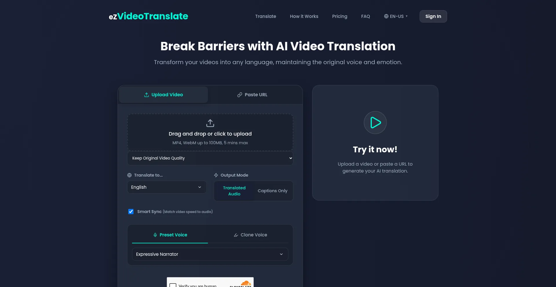Ezvideotranslate.com