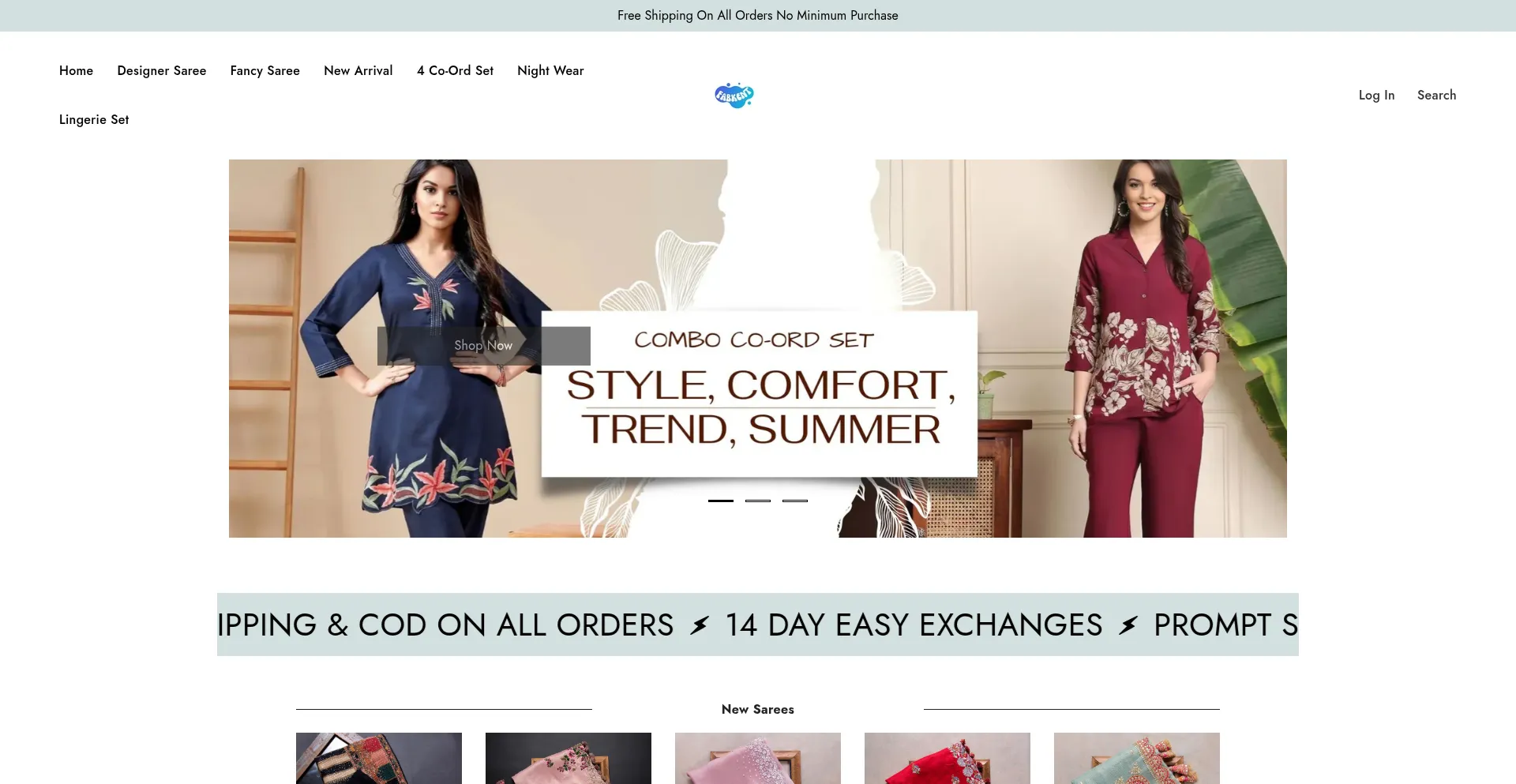 Website screenshot of Fabkent.shop