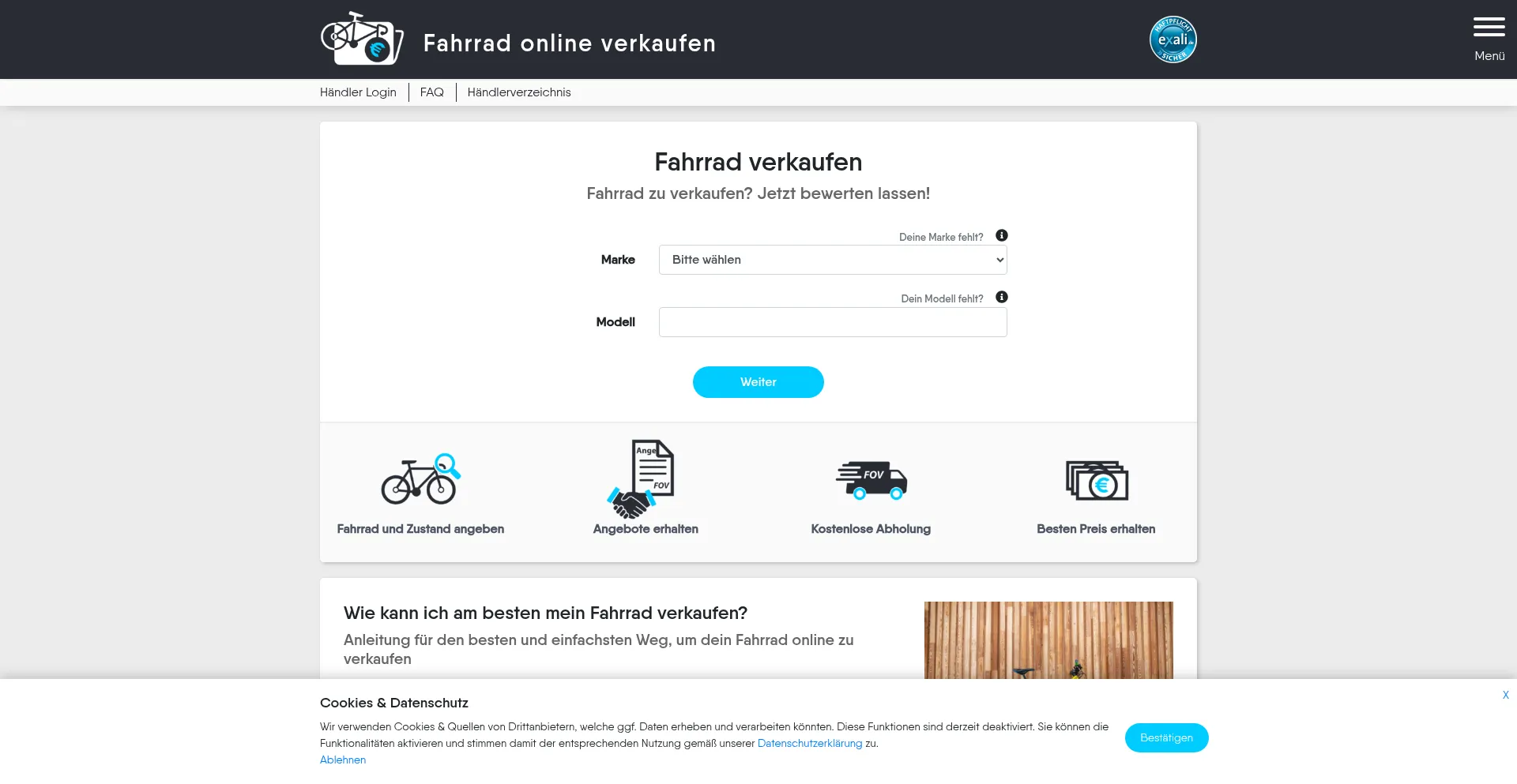 Fahrrad-online-verkaufen.de est-il Sûr et Fiable ?