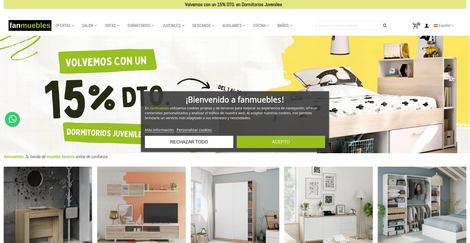 Fanmuebles.com Screenshot