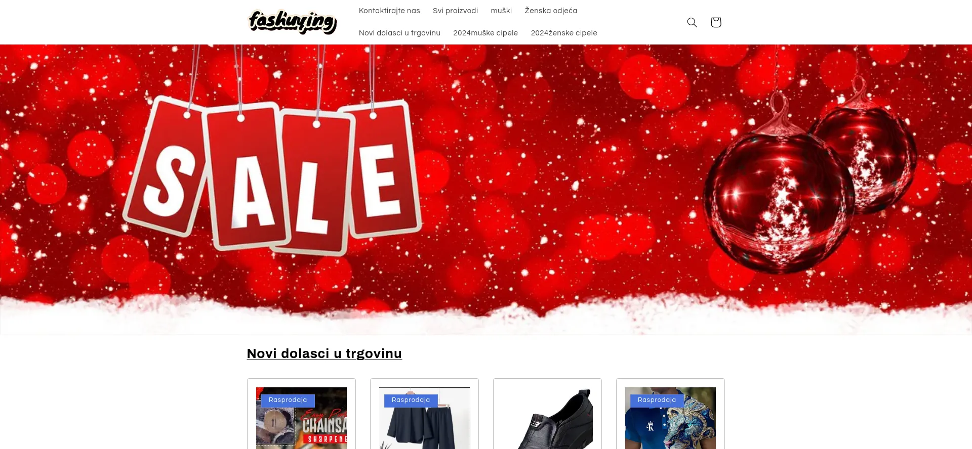 Website screenshot of Fashuying.com