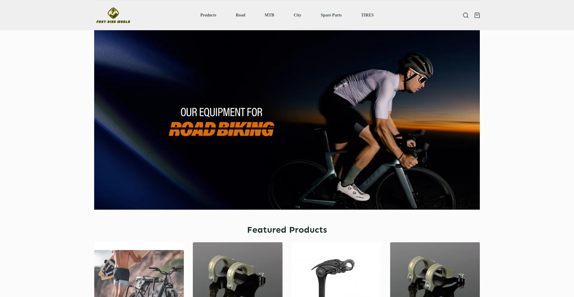 Website screenshot of Fastbikeworld.com