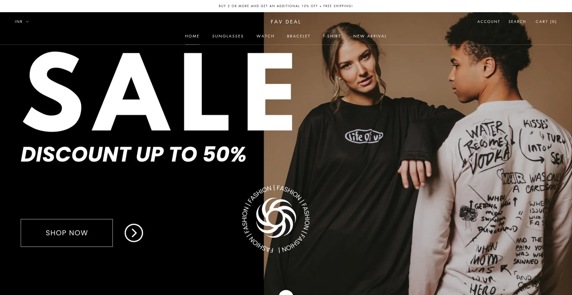 Website screenshot of Favdeal.shop