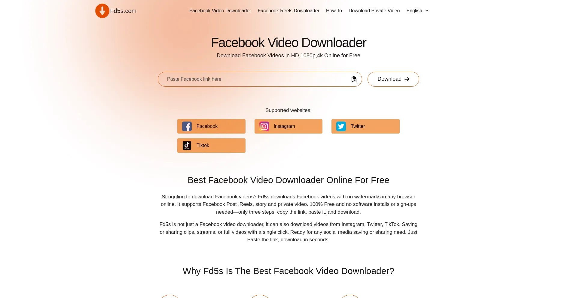 Website screenshot of Fd5s.com