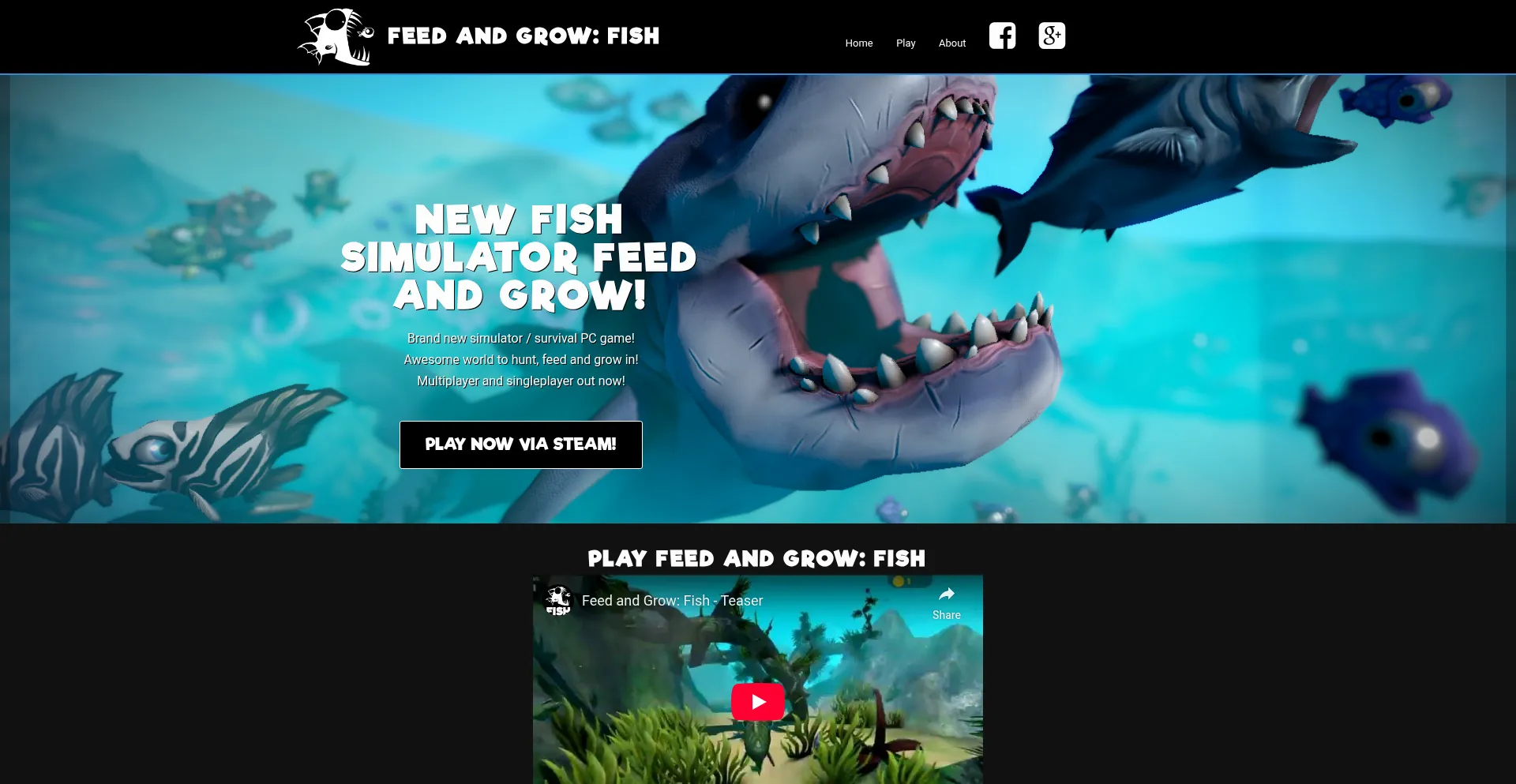 Website screenshot of Feedandgrow.net