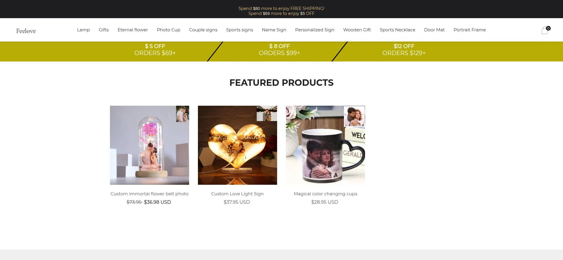 Website screenshot of Feelove.mobi