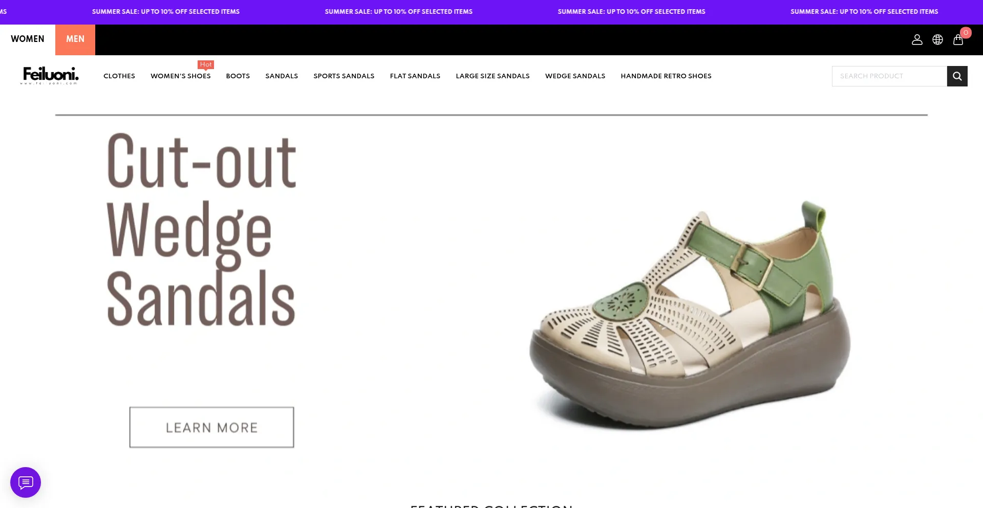 Website screenshot of Feiluoni.com