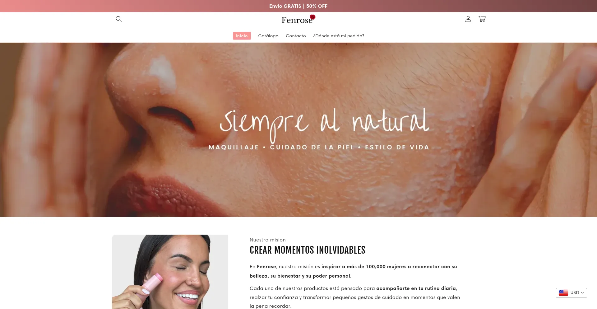 Website screenshot of Fenroseworld.com