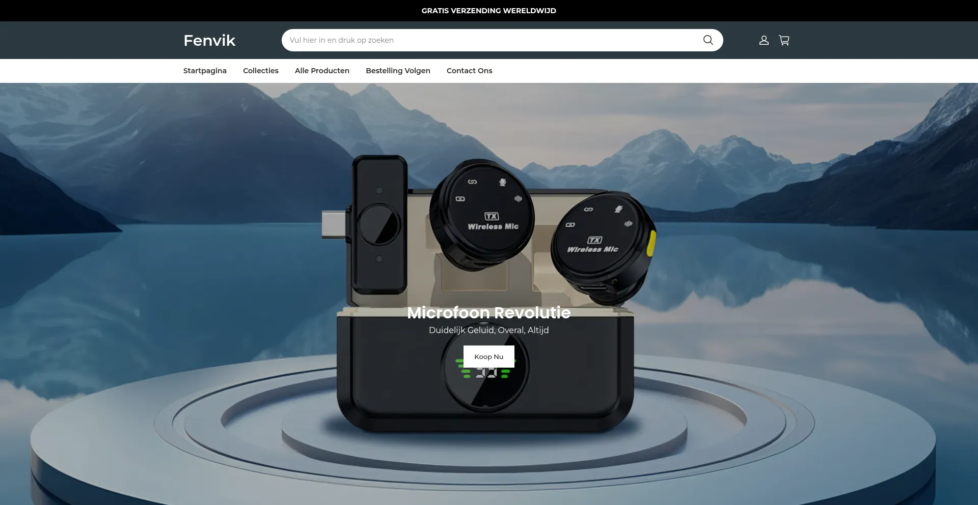 Website screenshot of Fenvik.net