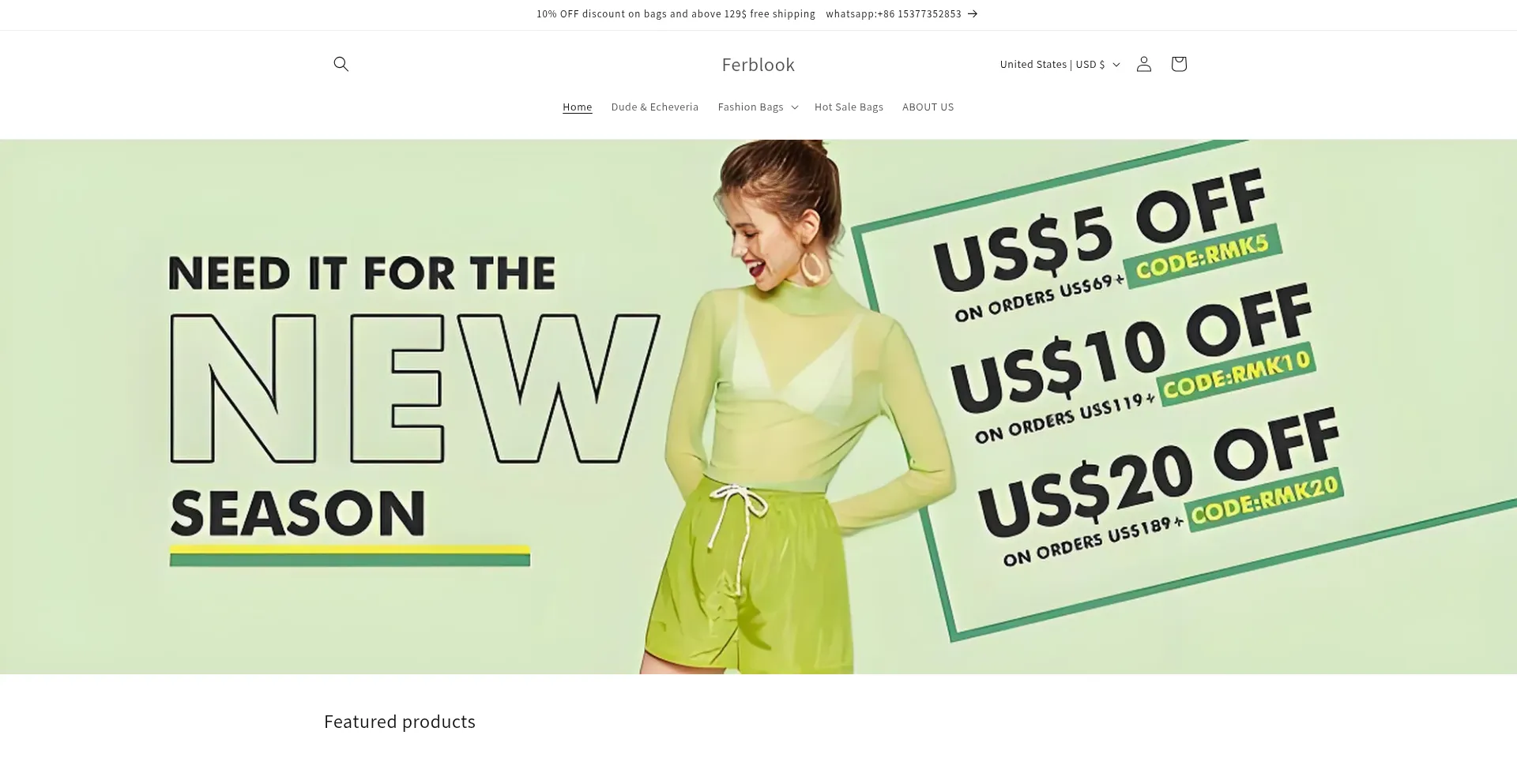 Website screenshot of Ferblook.com