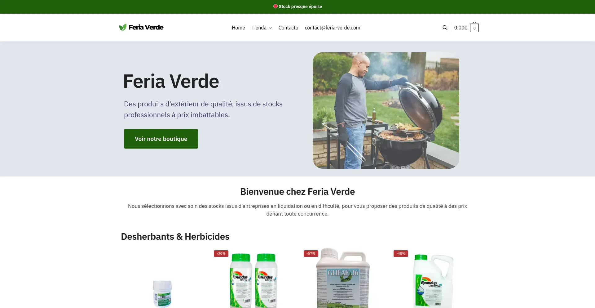 Website screenshot of Feria-verde.com