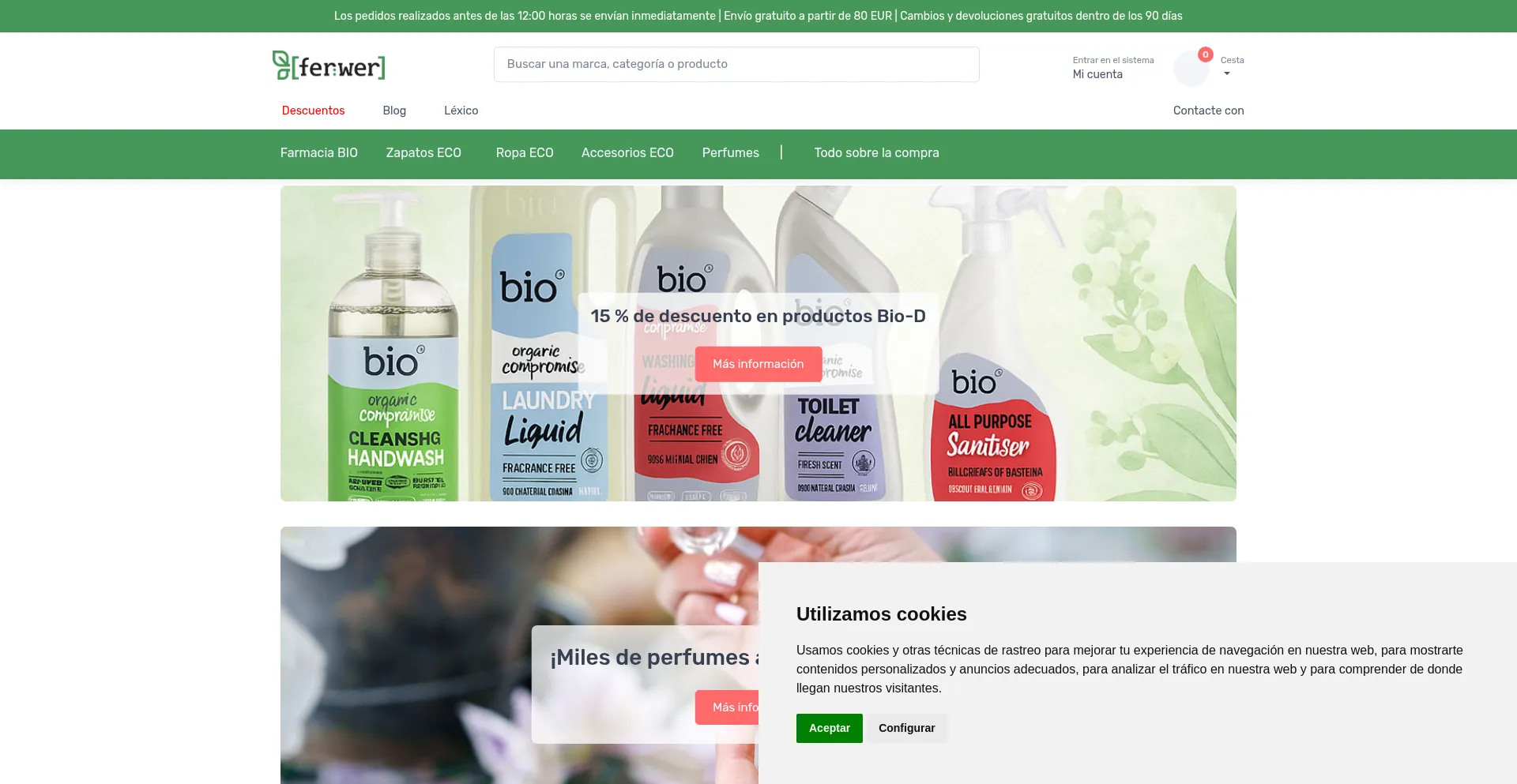 Website screenshot of Ferwer.es