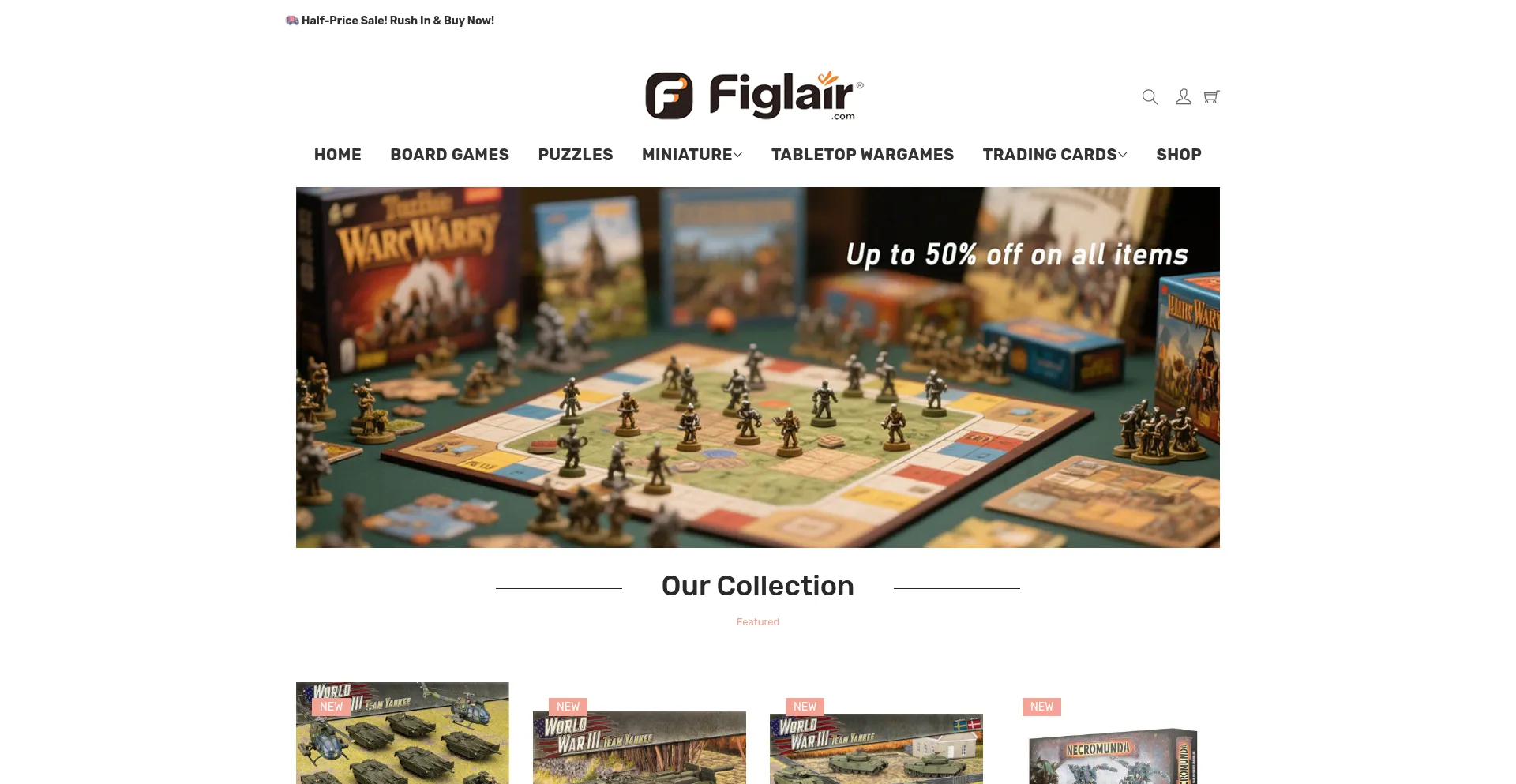 Website screenshot of Figlair.com