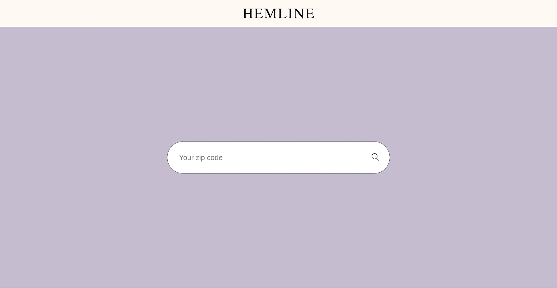 Website screenshot of Findyourhemline.com