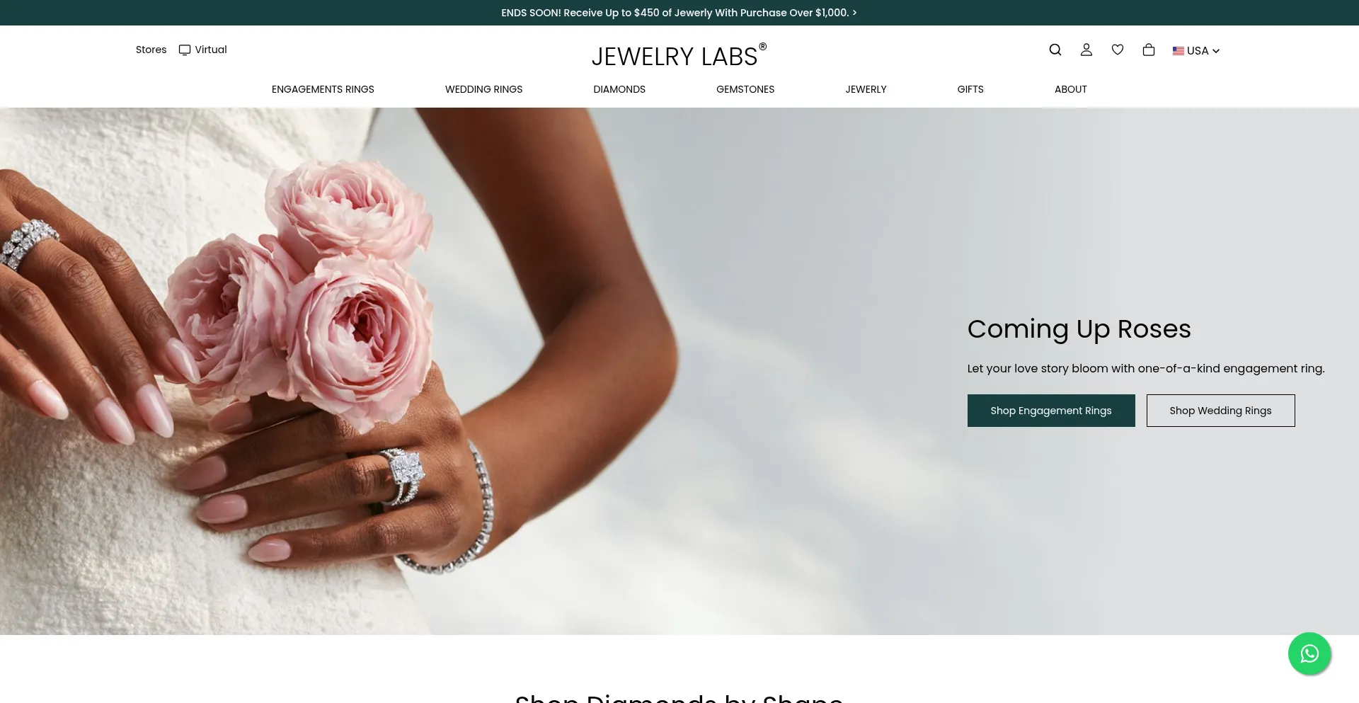 Website screenshot of Fine-jewelry-labs.vercel.app