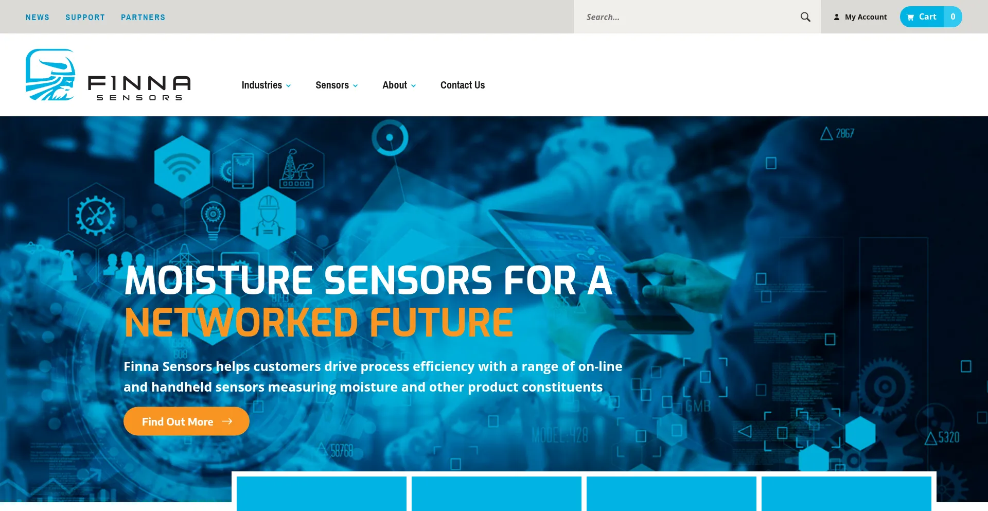 Website screenshot of Finnasensors.com