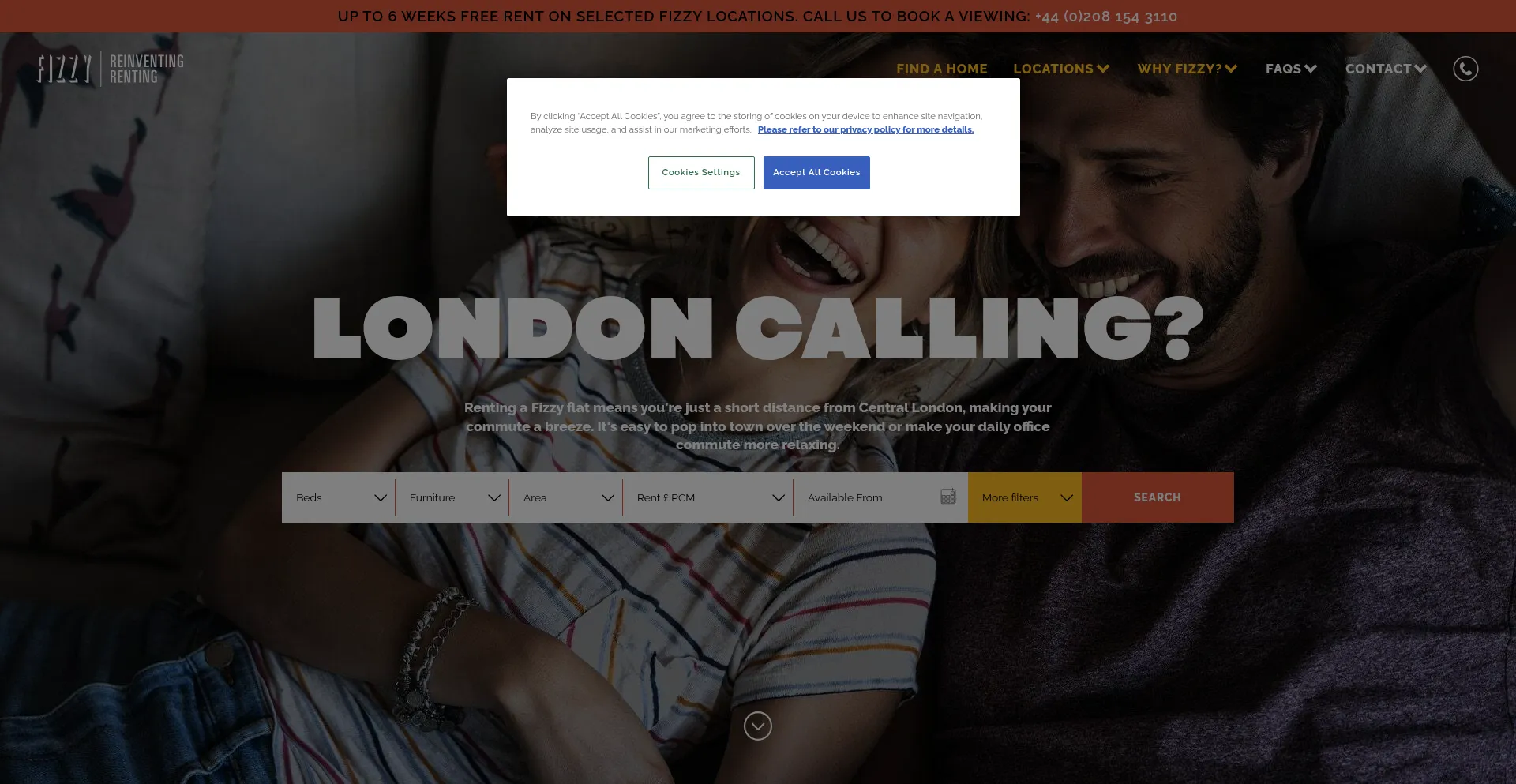 Fizzyliving.com Screenshot