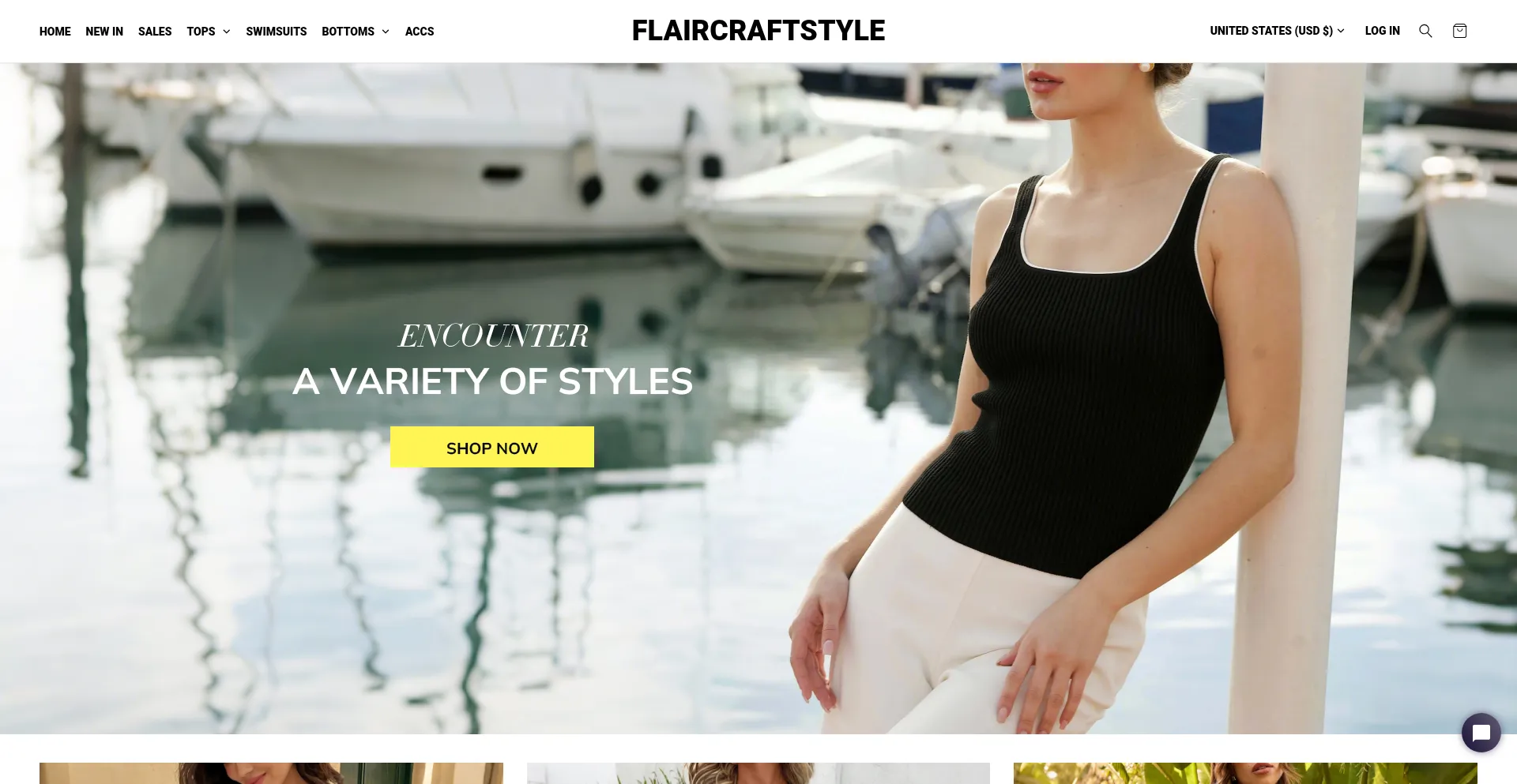 Website screenshot of Flaircraftstyle.com