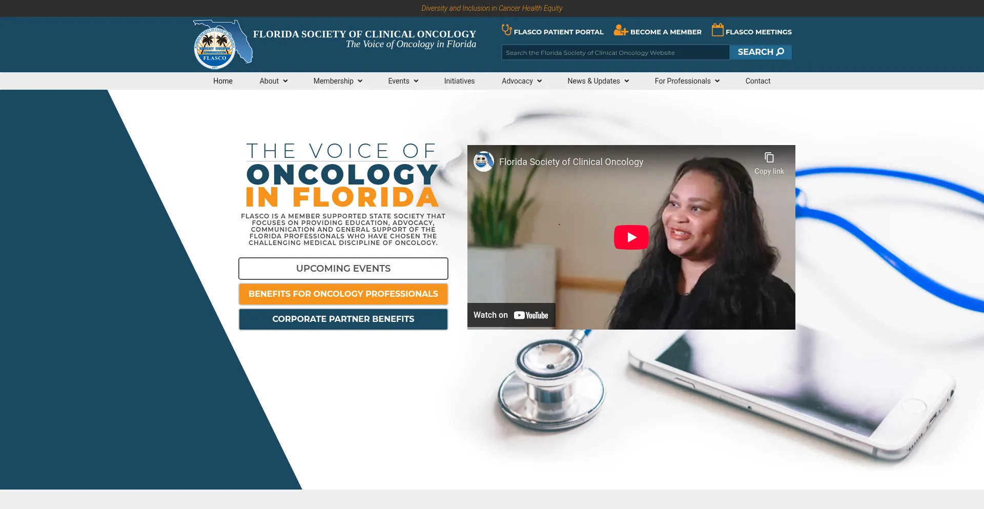 Website screenshot of Flasco.org