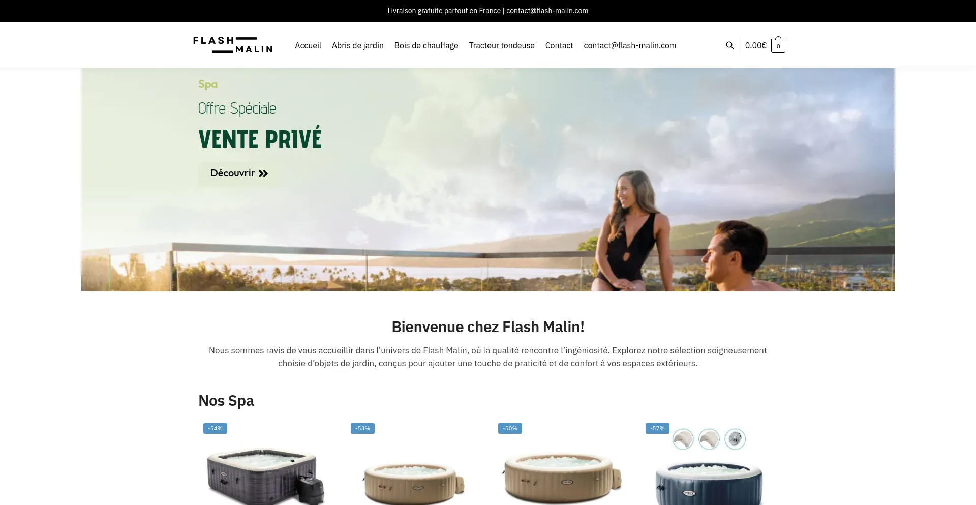 Website screenshot of Flash-malin.com