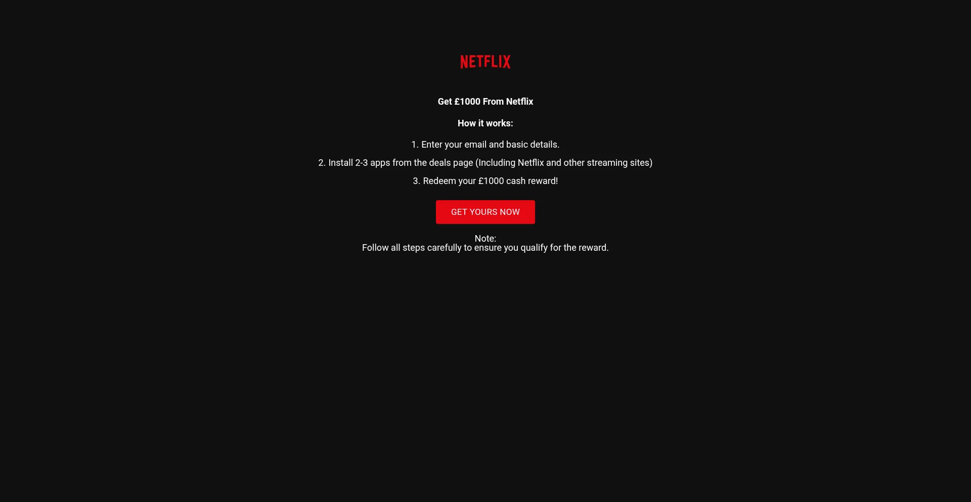 Website screenshot of Flixforcash.com