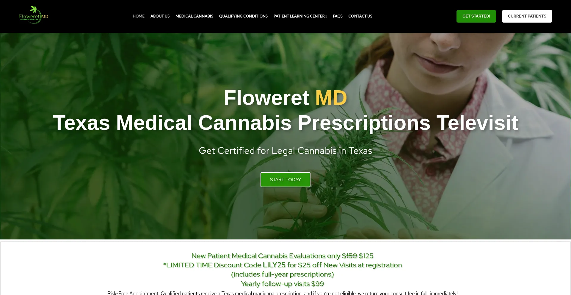 Website screenshot of Floweretmd.com