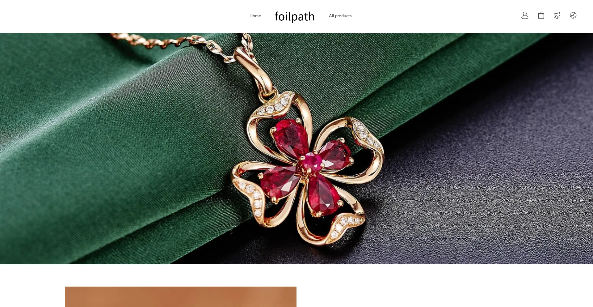 Website screenshot of Foilpath.com