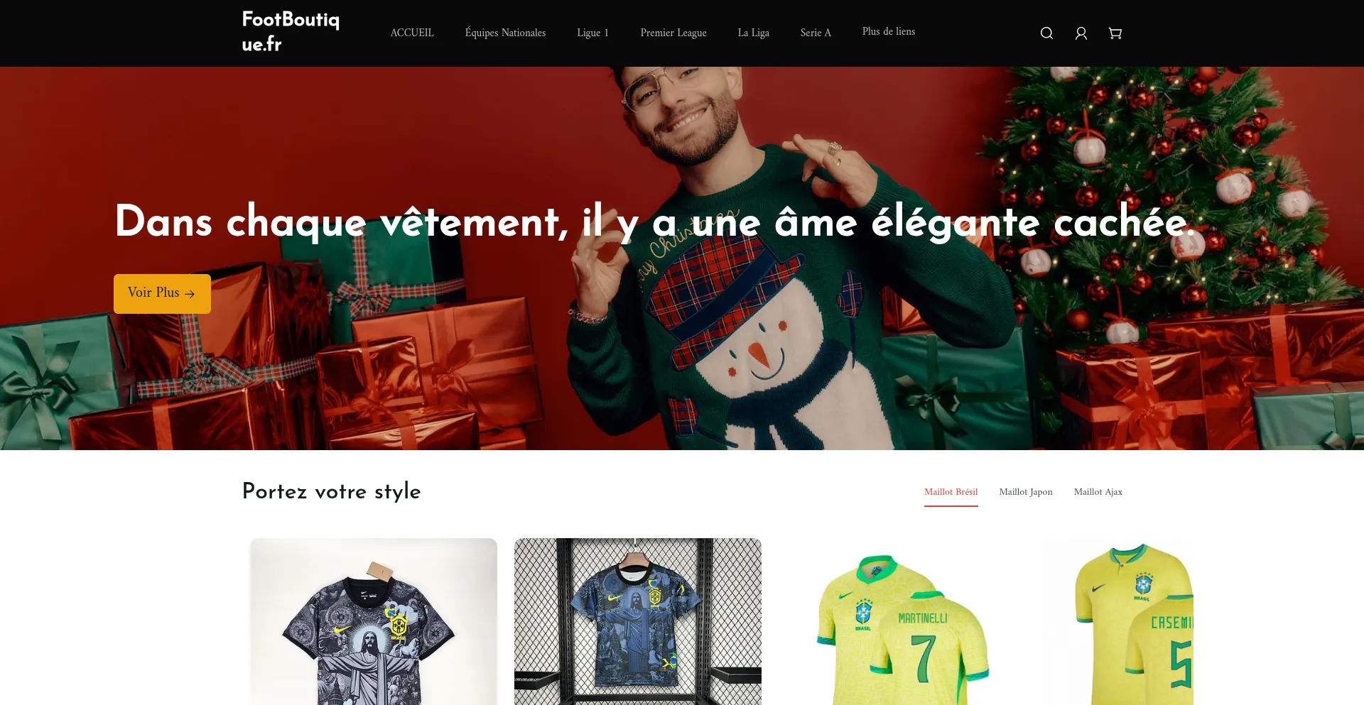 Website screenshot of Footboutique.fr