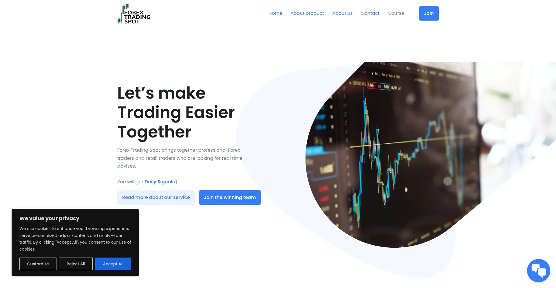 Forex-trading-spot.com Screenshot