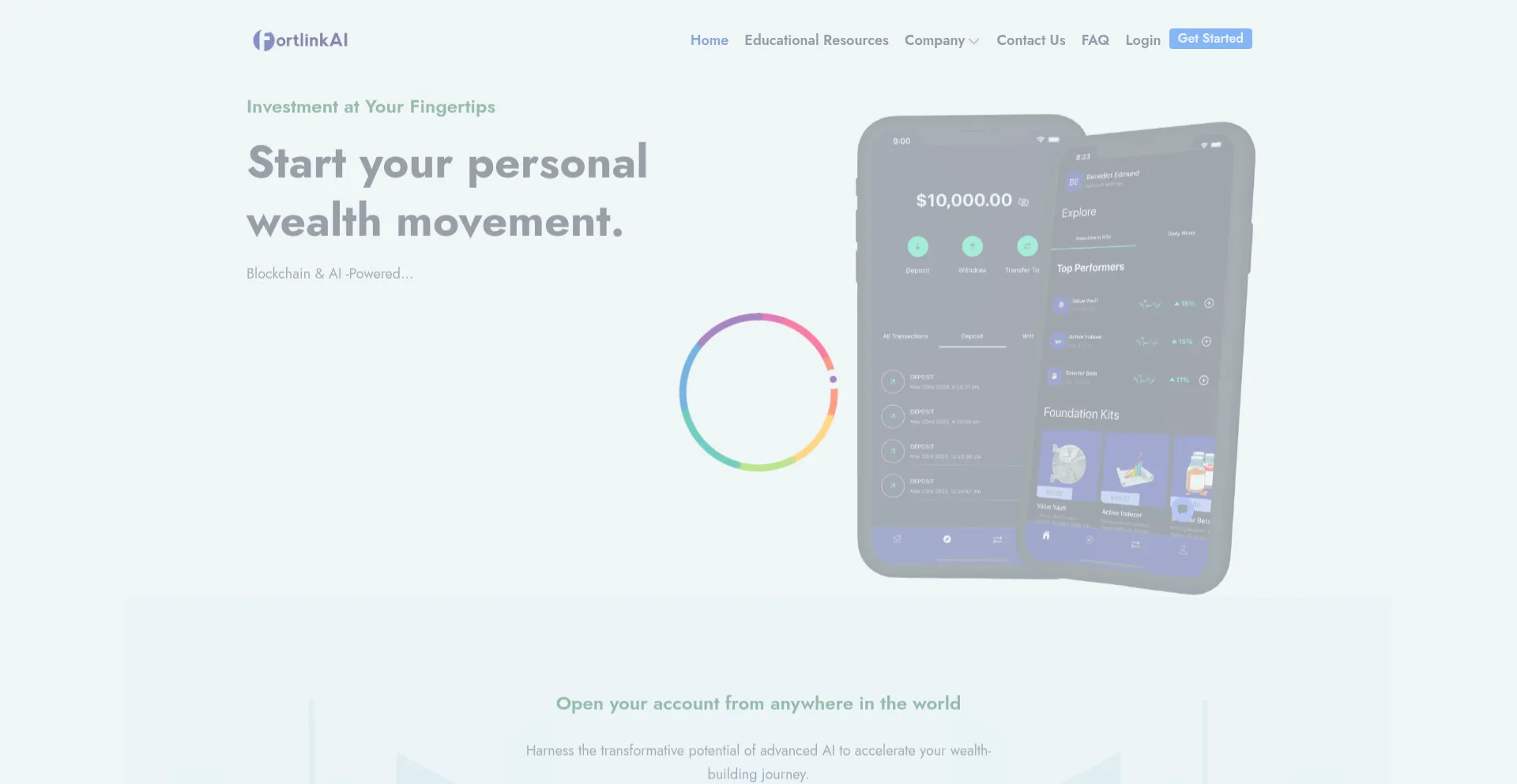 Website screenshot of Fortlinkai.com