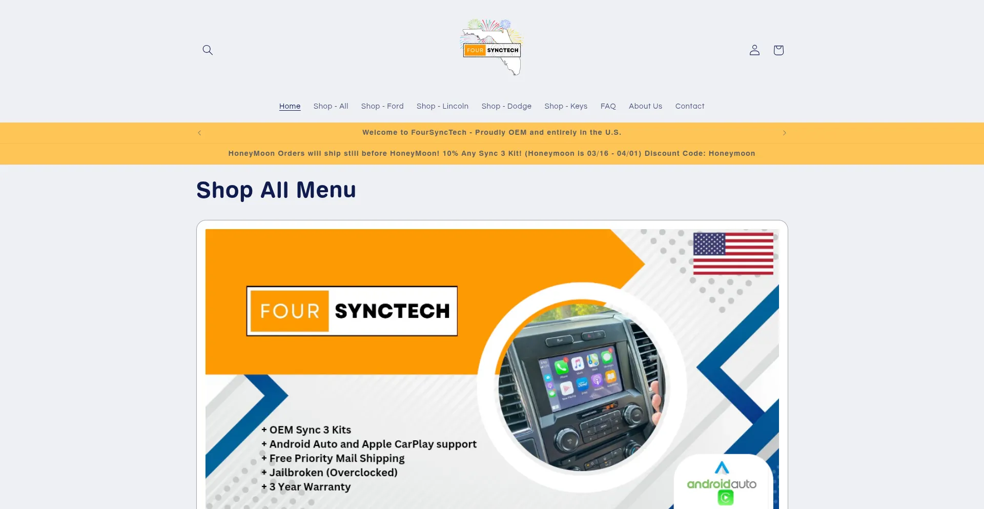 Website screenshot of Foursynctech.com