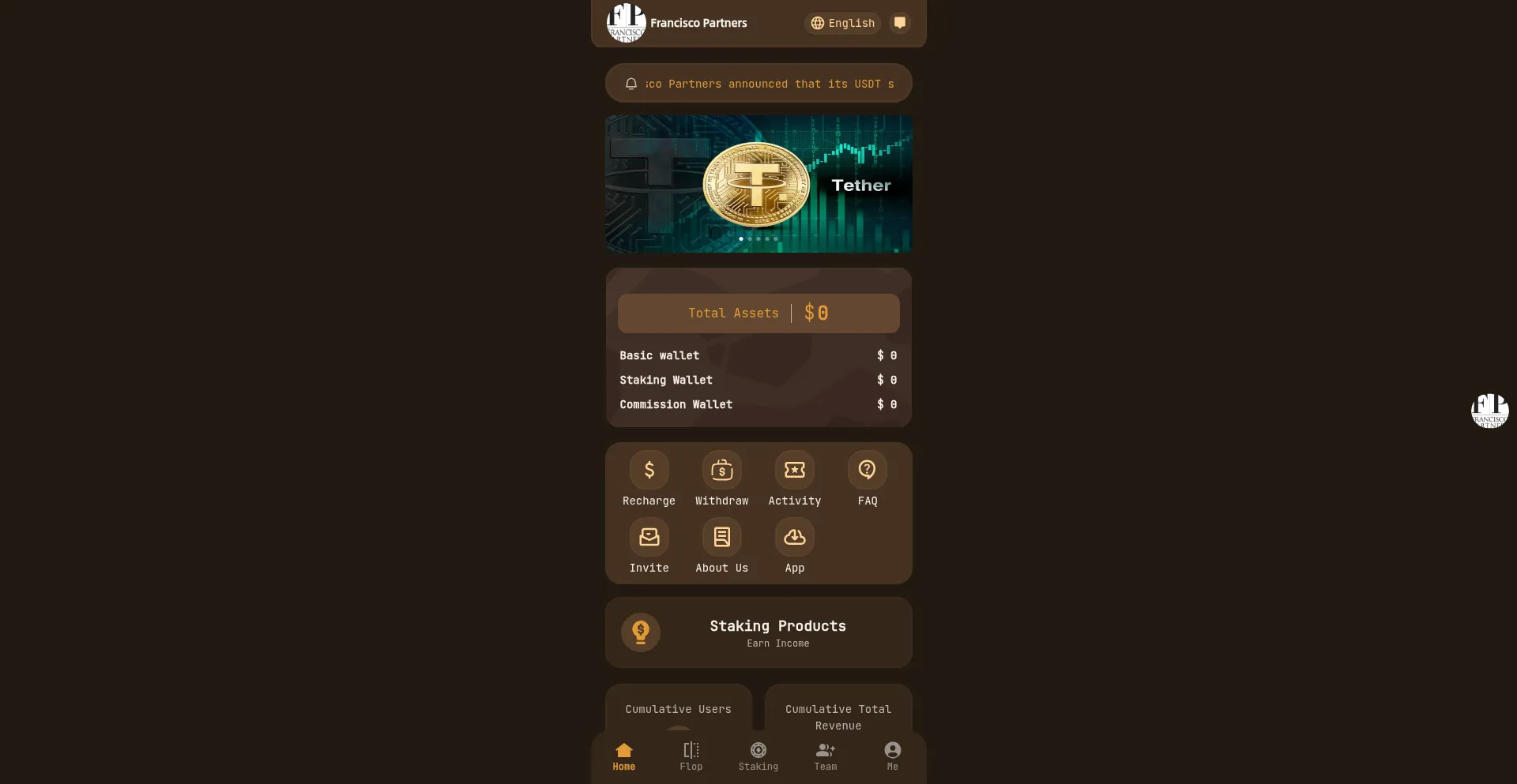 Website screenshot of Fpstakingrate.com