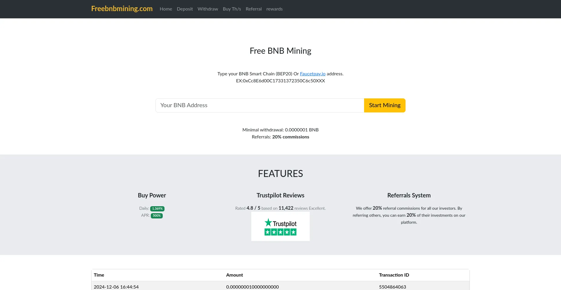 Freebnbmining.com