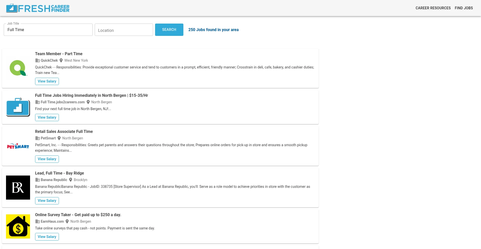 Freshcareerfinder.co