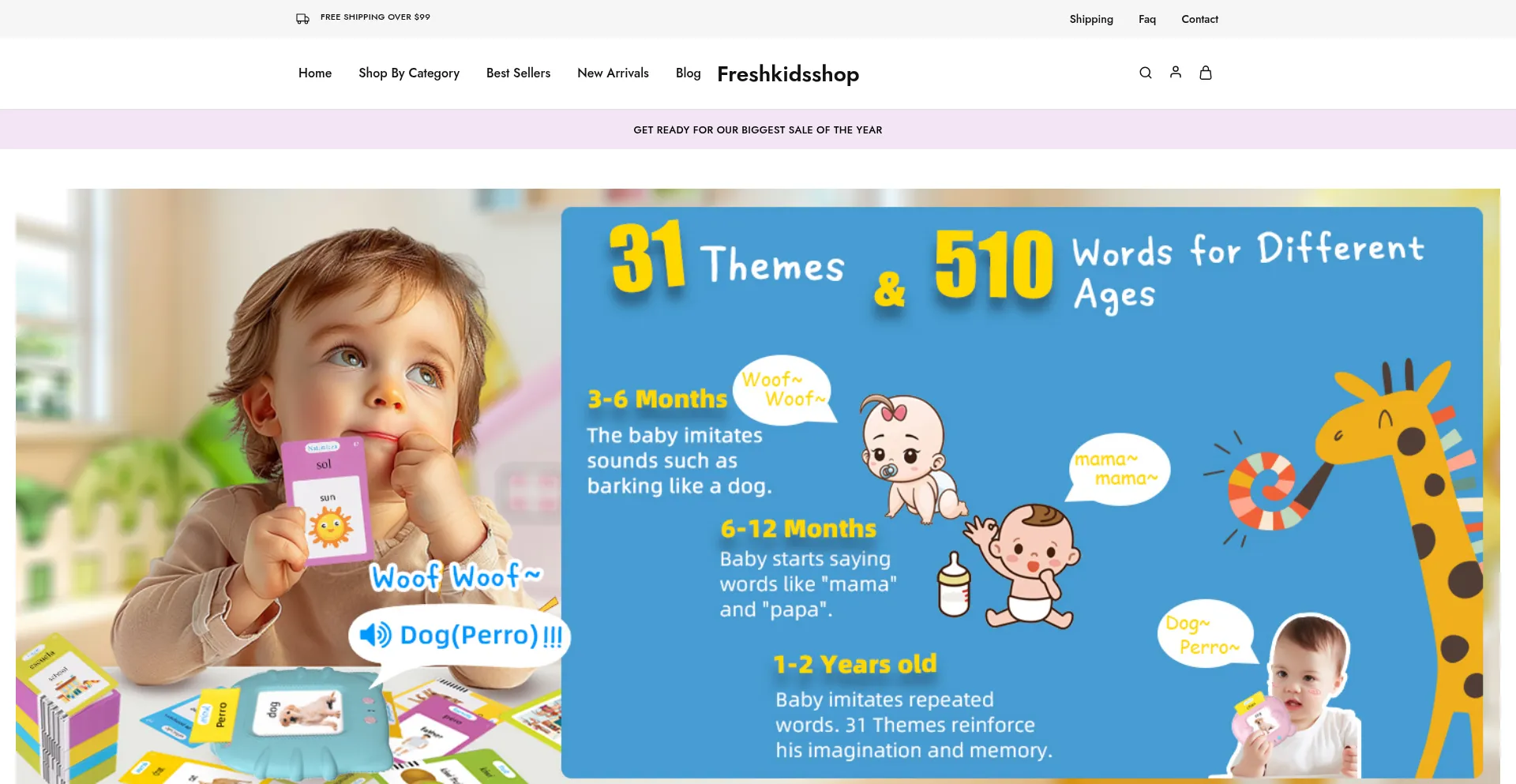 Freshkidsshop.com Screenshot
