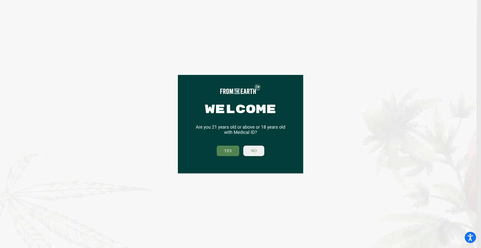Website screenshot of Fromtheearth.com