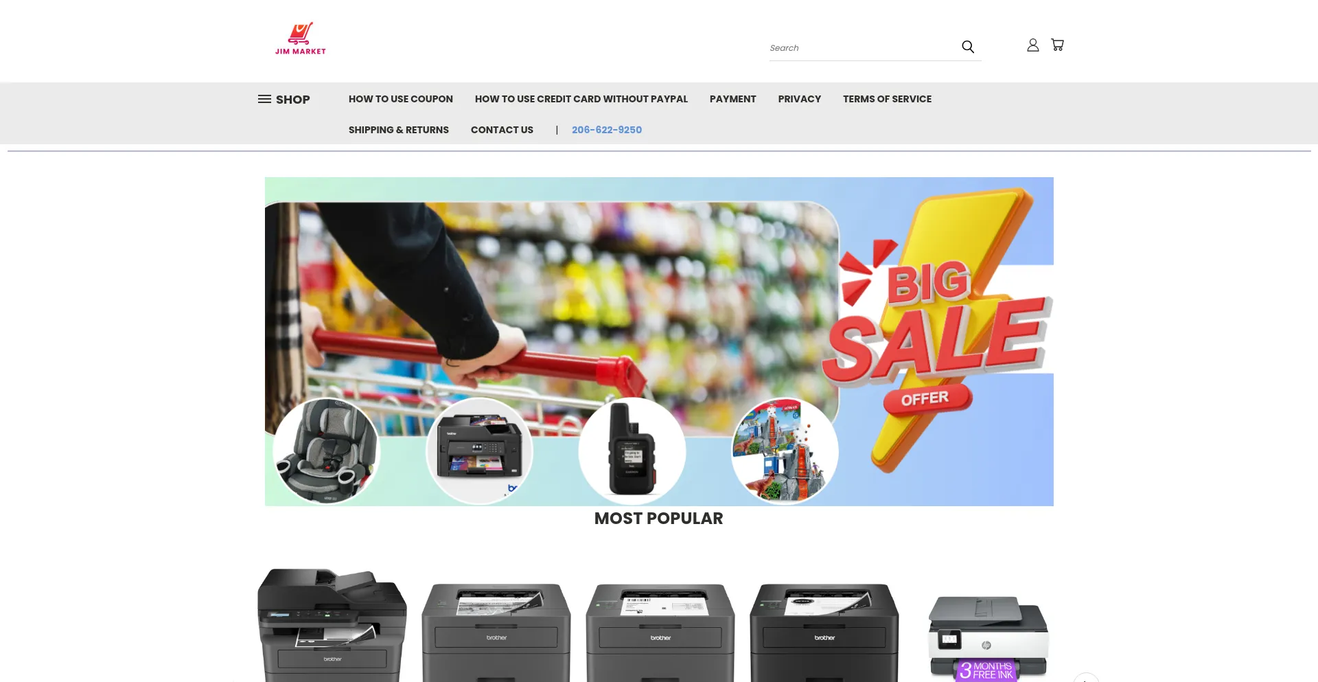 Website screenshot of Fryeart-store.mybigcommerce.com