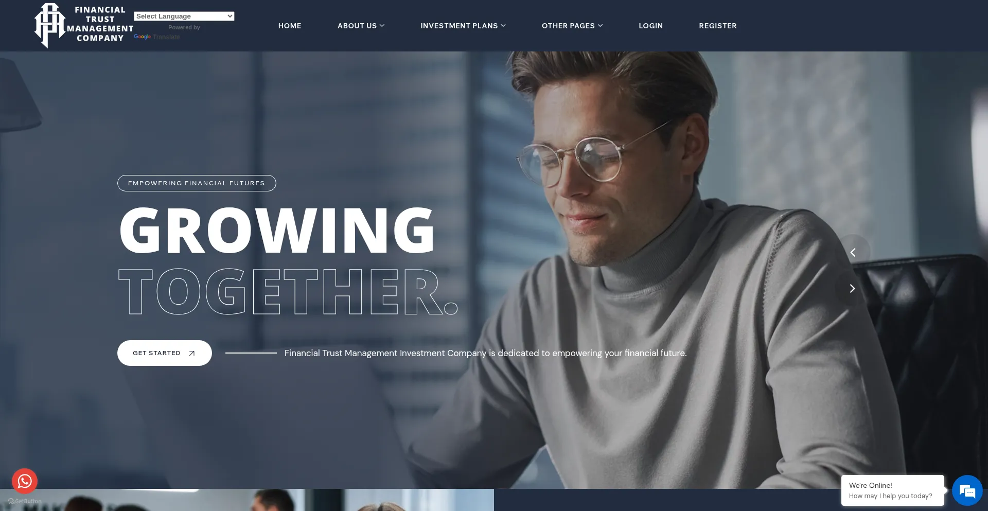 Website screenshot of Ftminvestments.net