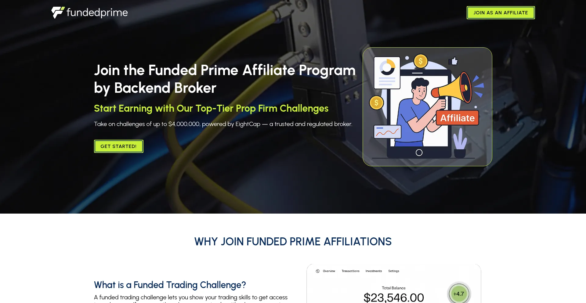 Fundedprime.io Screenshot