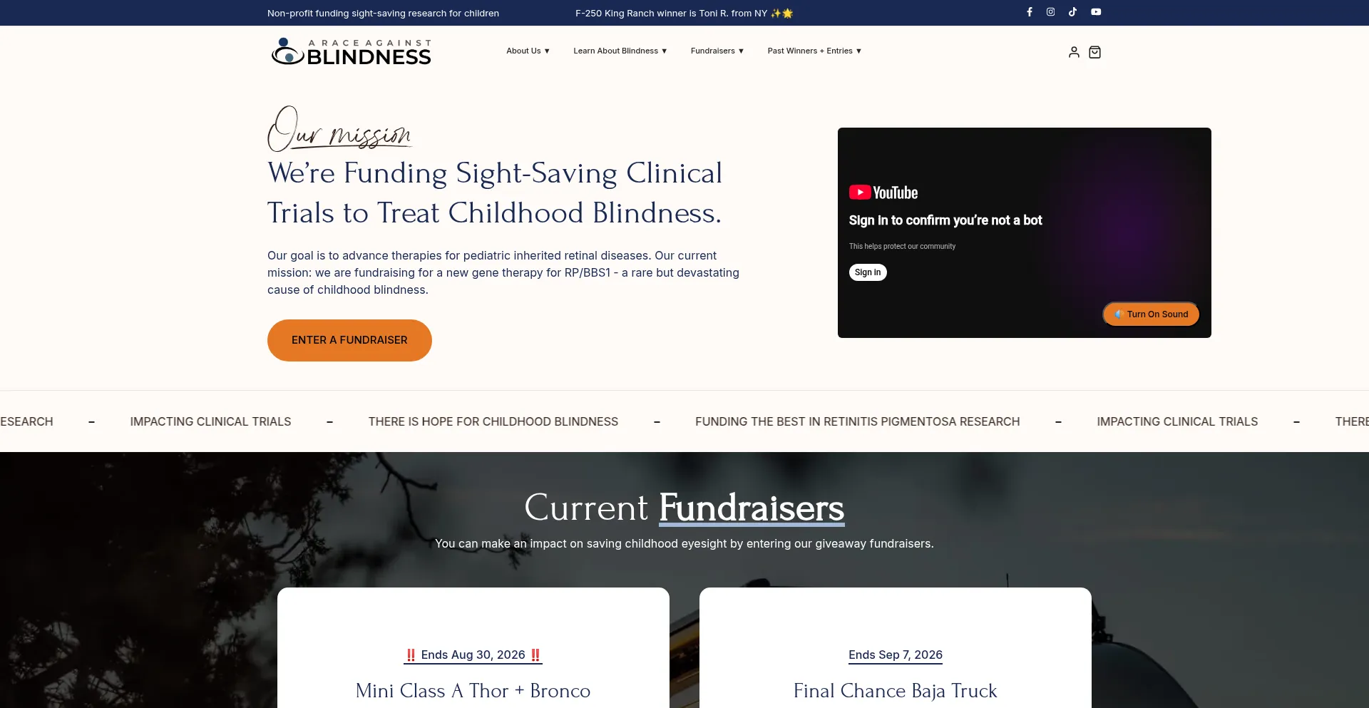Fundraiser.araceagainstblindness.org