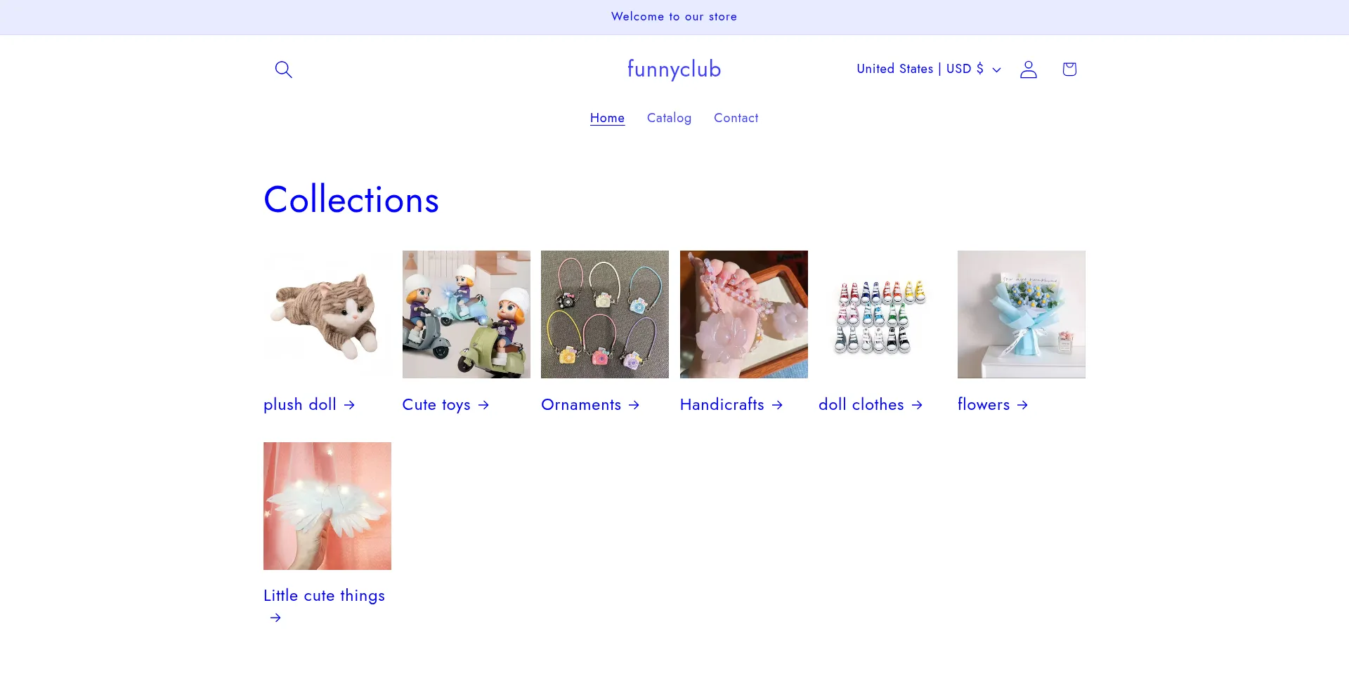 Website screenshot of Funnyclub2025.com