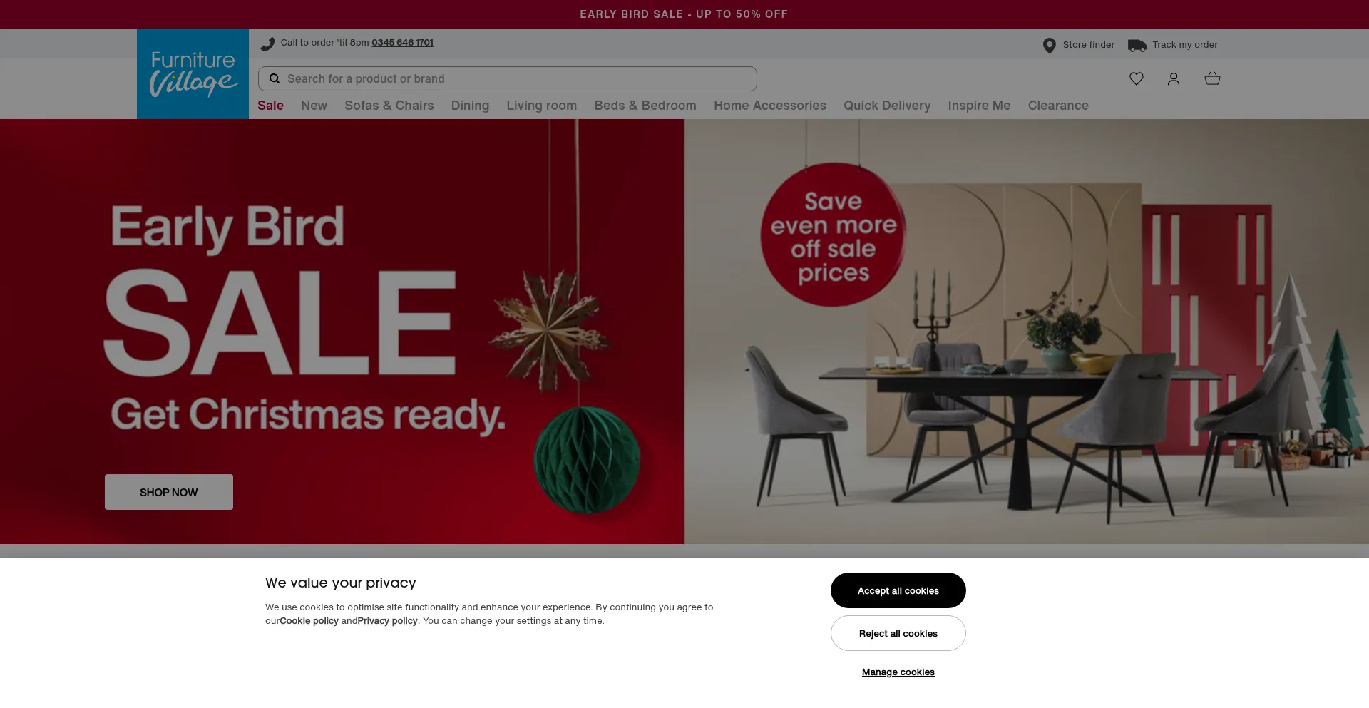 Furniturevillage.co.uk Screenshot