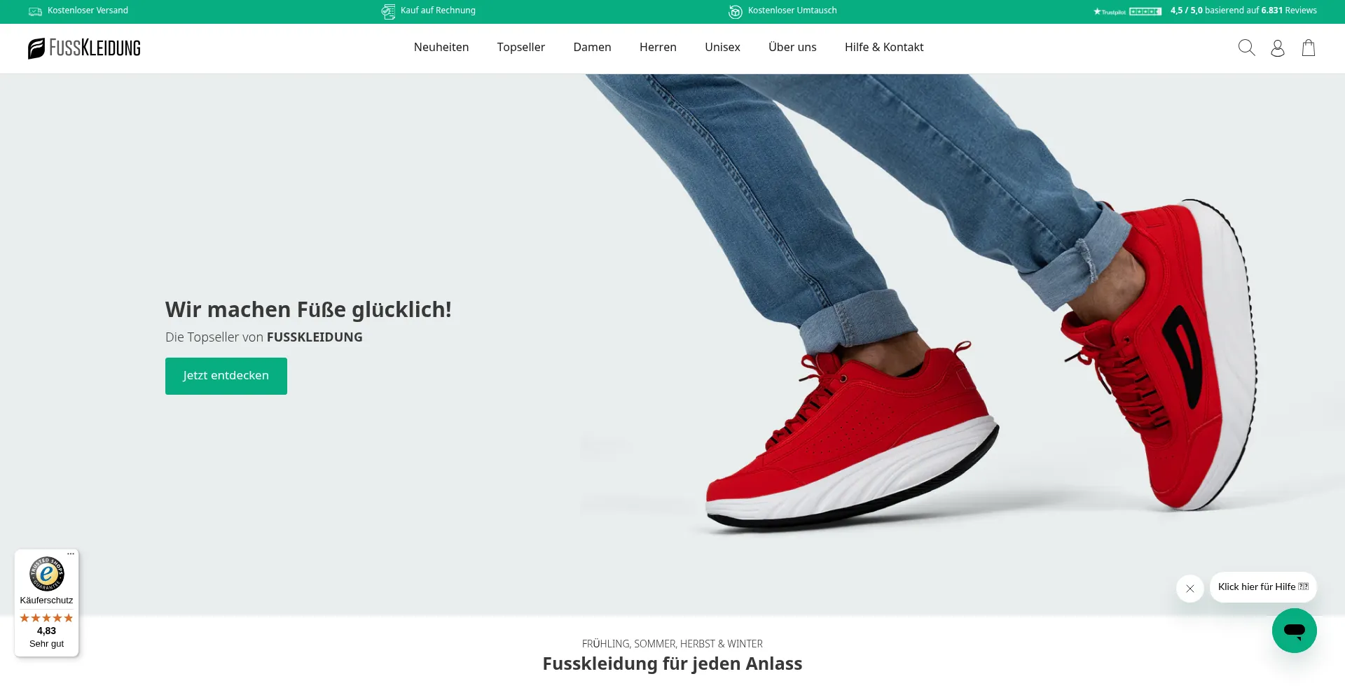Fusskleidung.de est-il Sûr et Fiable ?